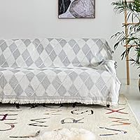 Amazon｜マルチカバー 北欧風 ソファカバー グレーF 90*240 大きい